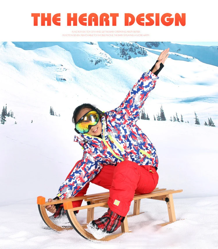 Складные деревянные сани для детей и взрослых зимние лыжные виды спорта складные