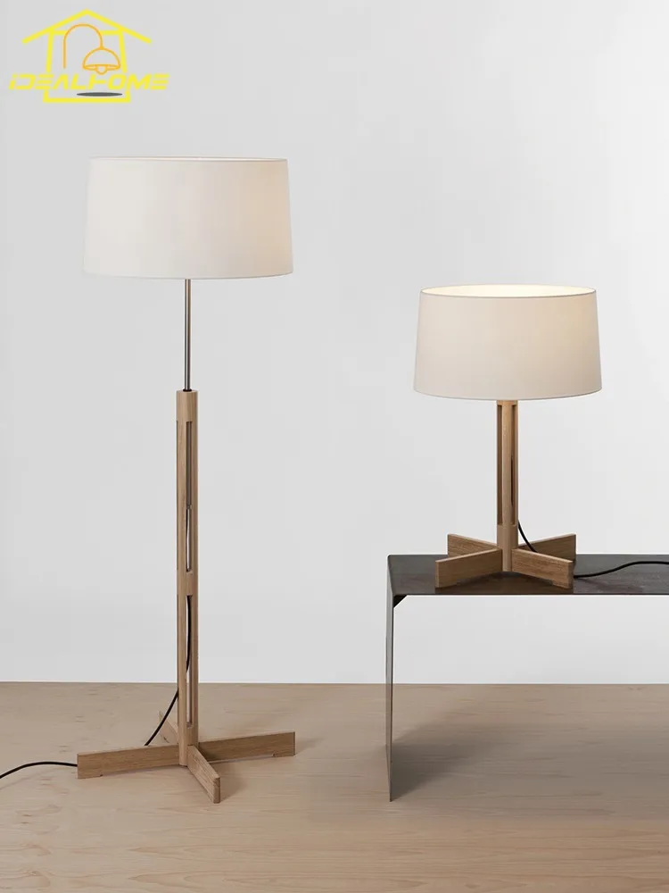 Японский дизайнерский напольный светильник Wabi-sabi из цельной древесины искусство