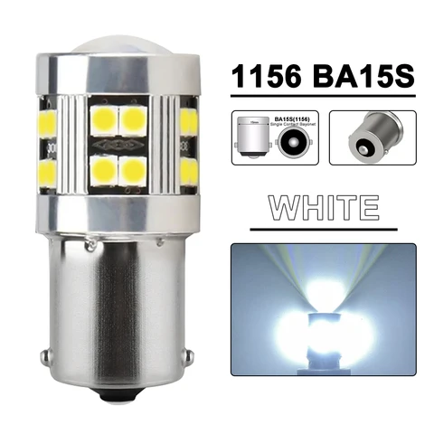 2/4 шт. CANBUS 1156 BA15S 1157 BAY15D Светодиодная лампа 12 В 3030-24SMD 6500K Белый Желтый Красный Автомобильный задний тормоз Парковочные указатели поворота