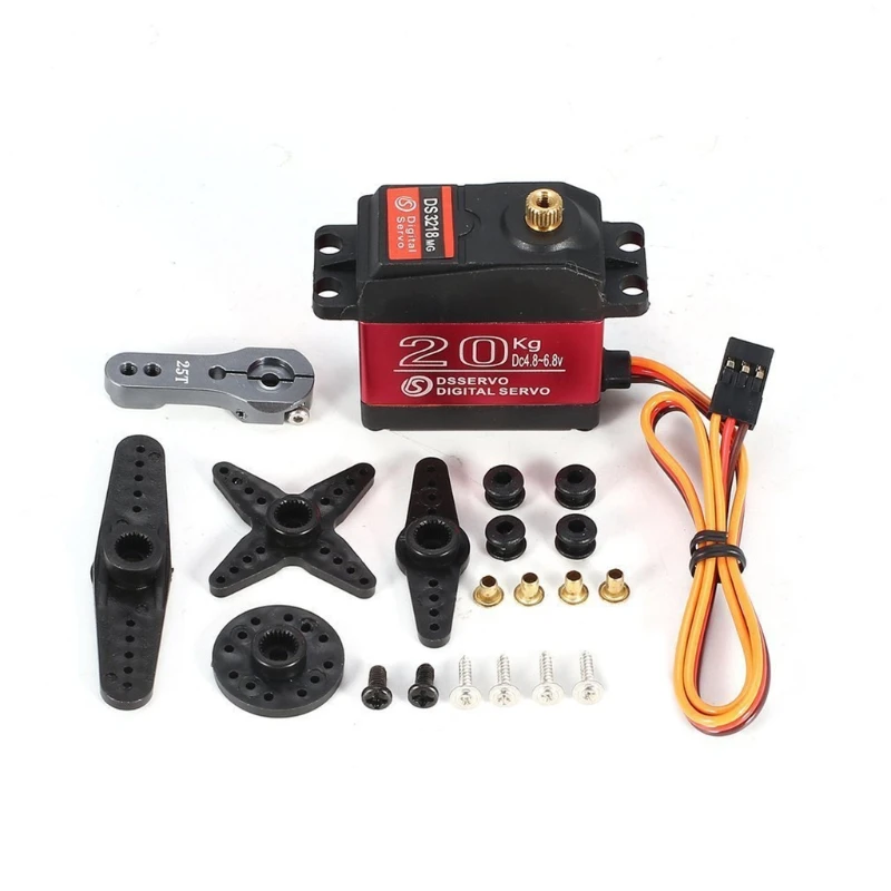 

20kg Coreless Digital Servo Motor Hv 6.8V DS3218MG Metal Gear Coreless Motor Digital Servo Servo for Robotic Diy