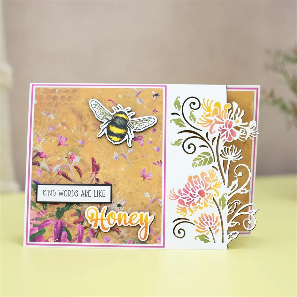 Коллекция вырубных штампов Honeysuckle вырезанные штампы Honeytbee для самостоятельной