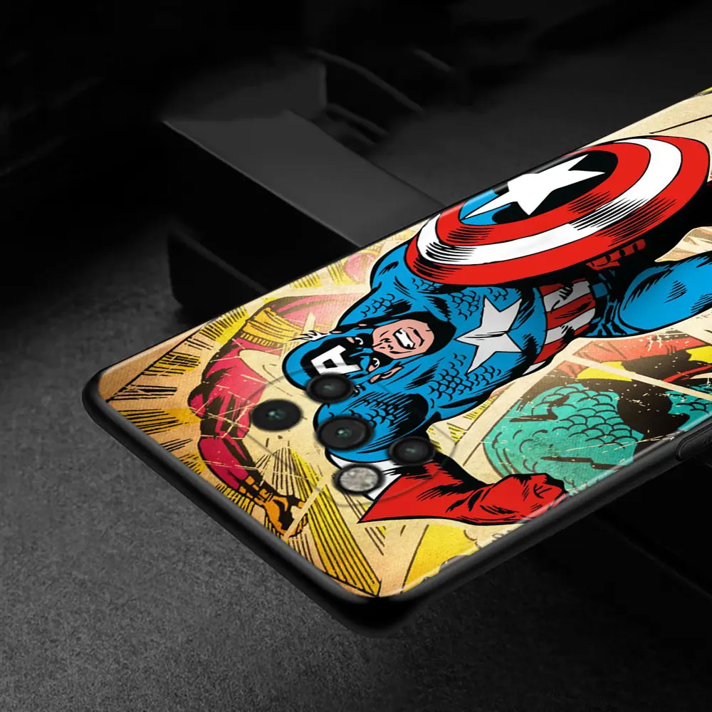 Чехол для Xiaomi POCO F1 X3 GT X4 NFC M3 M4 Pro 11T 12 10T 11 Lite Marvel Мстители Человек-паук Капитан