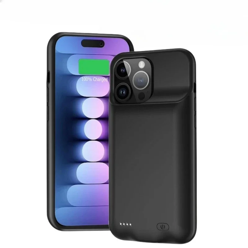 Фото Чехол-аккумулятор 6800 мАч для iPhone 15 Pro Max, 13, 14 Pro, 12 Mini, SE2, 3 №2