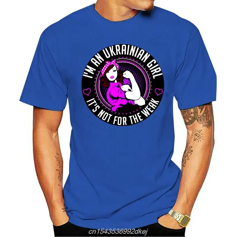 

Men Tshirt T-shirts Hot Printed T-shirt Tees Top Im An Ukrainian Girl Men Women Cartoon Casual Short O-neck Broadcloth