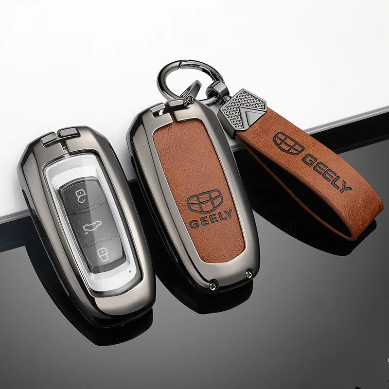 

Car Remote Key Case Cover Shell Fob For Geely Atlas Boyue NL3 EX7 Emgrand X7 EmgrarandX7 SUV GT GC9 borui Keychain Accessories