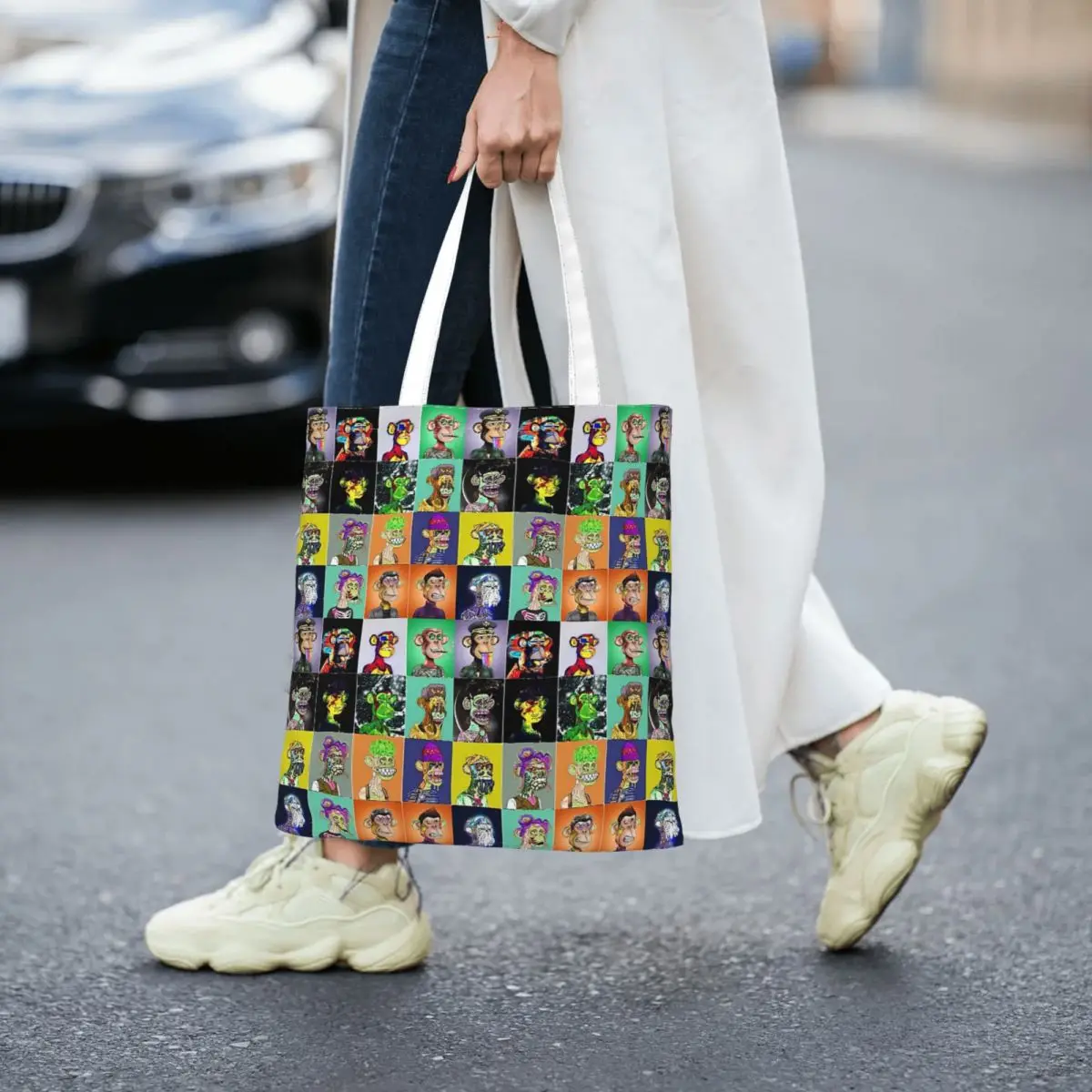 

Bored Ape Yacht Club Totes Canvas Handbag Women Canvas Shopping Bag