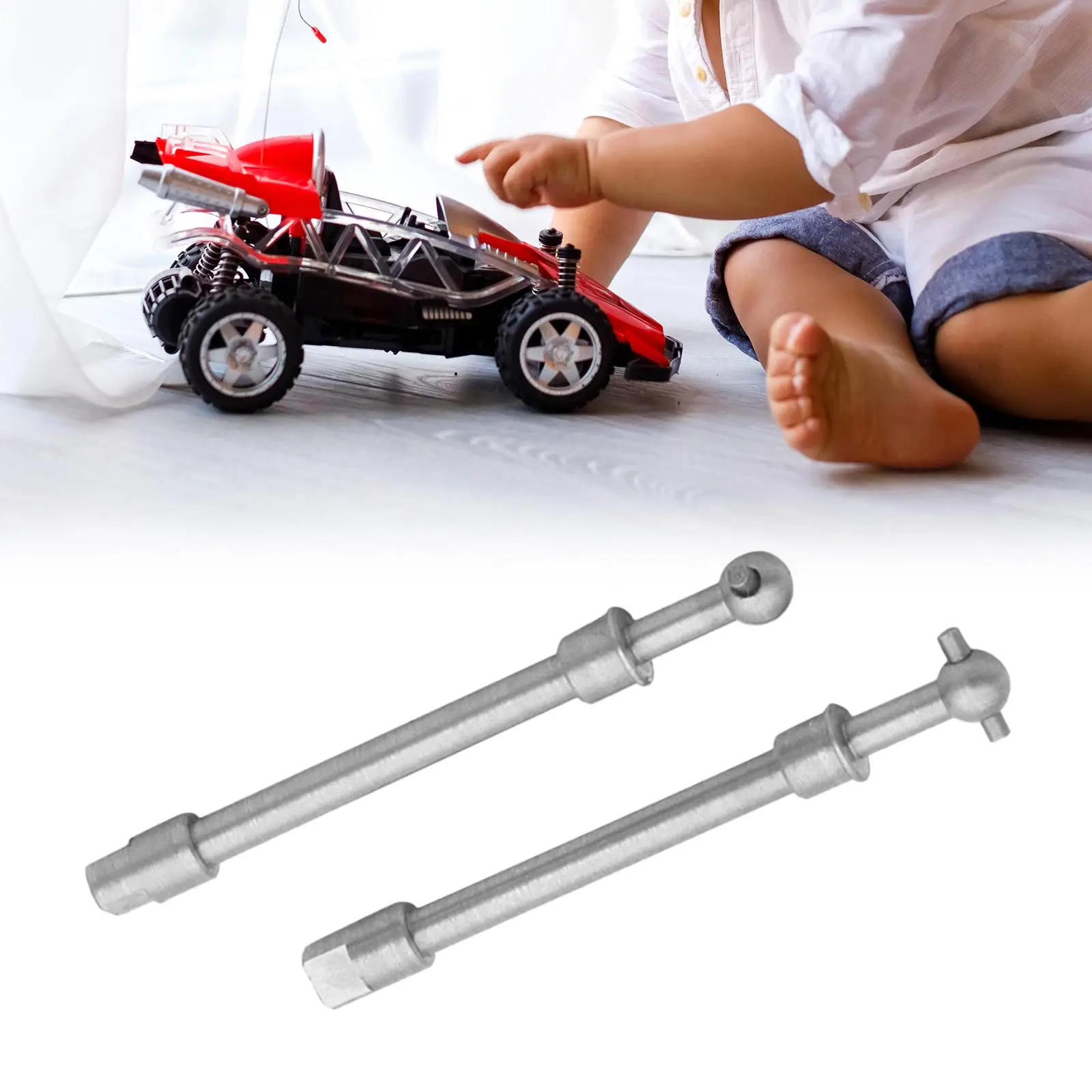 

2Pcs RC Car Drive Shaft Set Accessory Spare Parts for SCX24 DIY Accessory