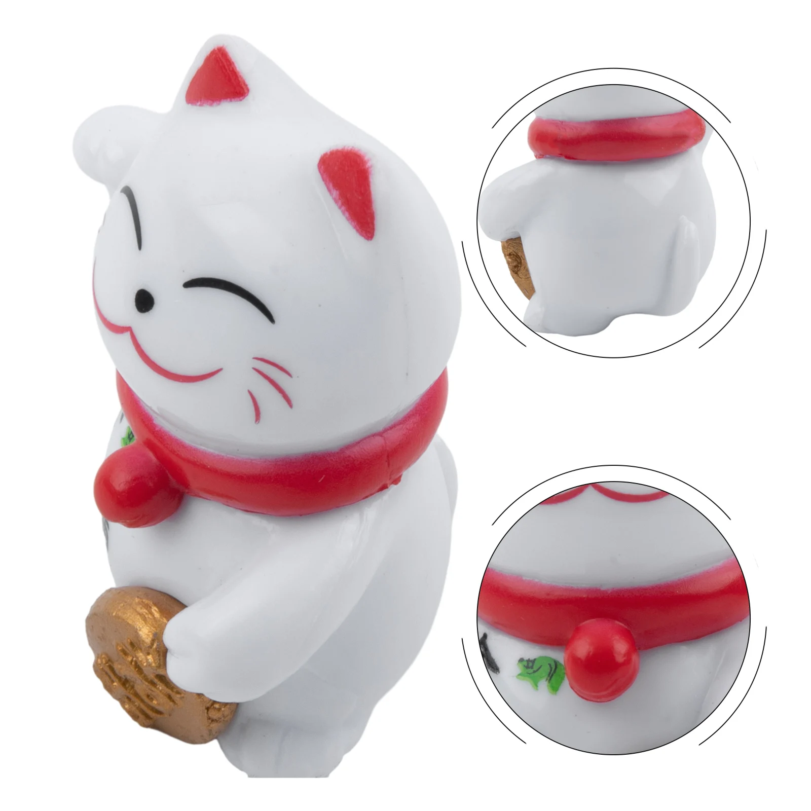 1 шт. статуя талисмана Lucky Cat ПВХ украшение для дома комнаты милый декор автомобиля