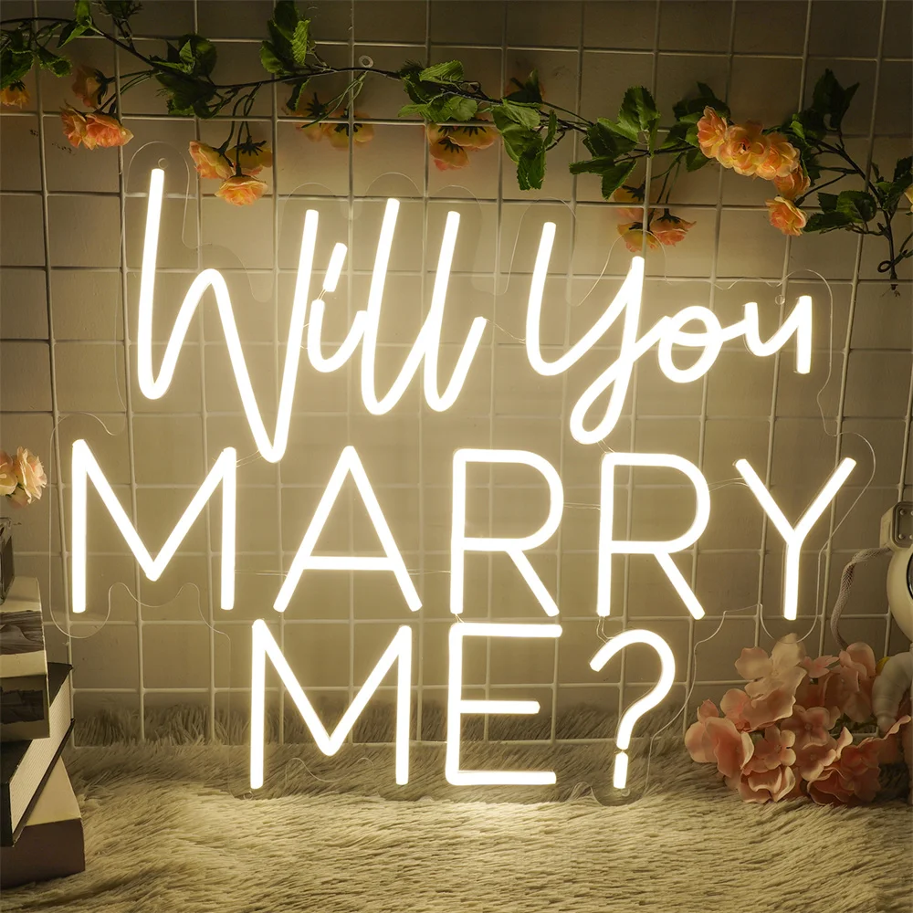 

Неоновая вывеска Will You Marry Me