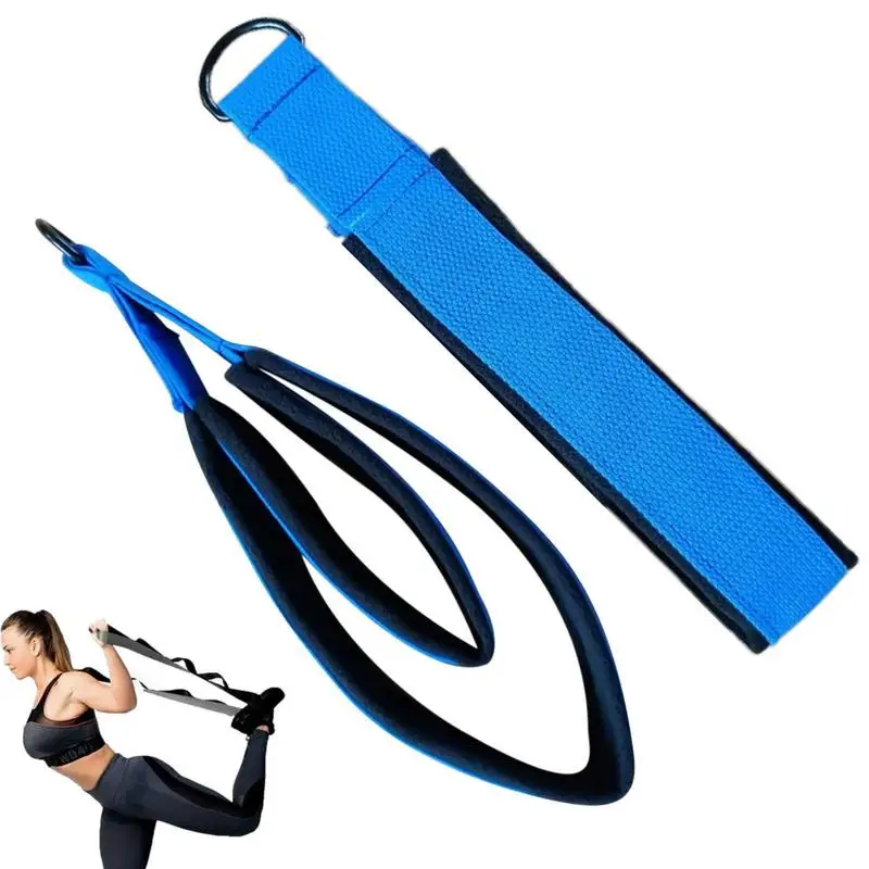 

1 Pair Yoga Strap Cotton Stretching Straps Exercise Straps Adjustable D-Ring Buckle Gives Flexibility For Yoga Stretching Pilate