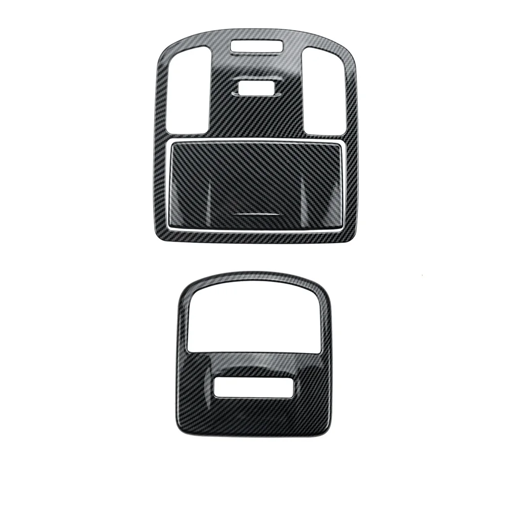 

ABS углеродное волокно цветная Передняя и задняя лампа для чтения рамка отделка для Toyota Fortuner 2016 2017 2018 2019 2020 2021 2022