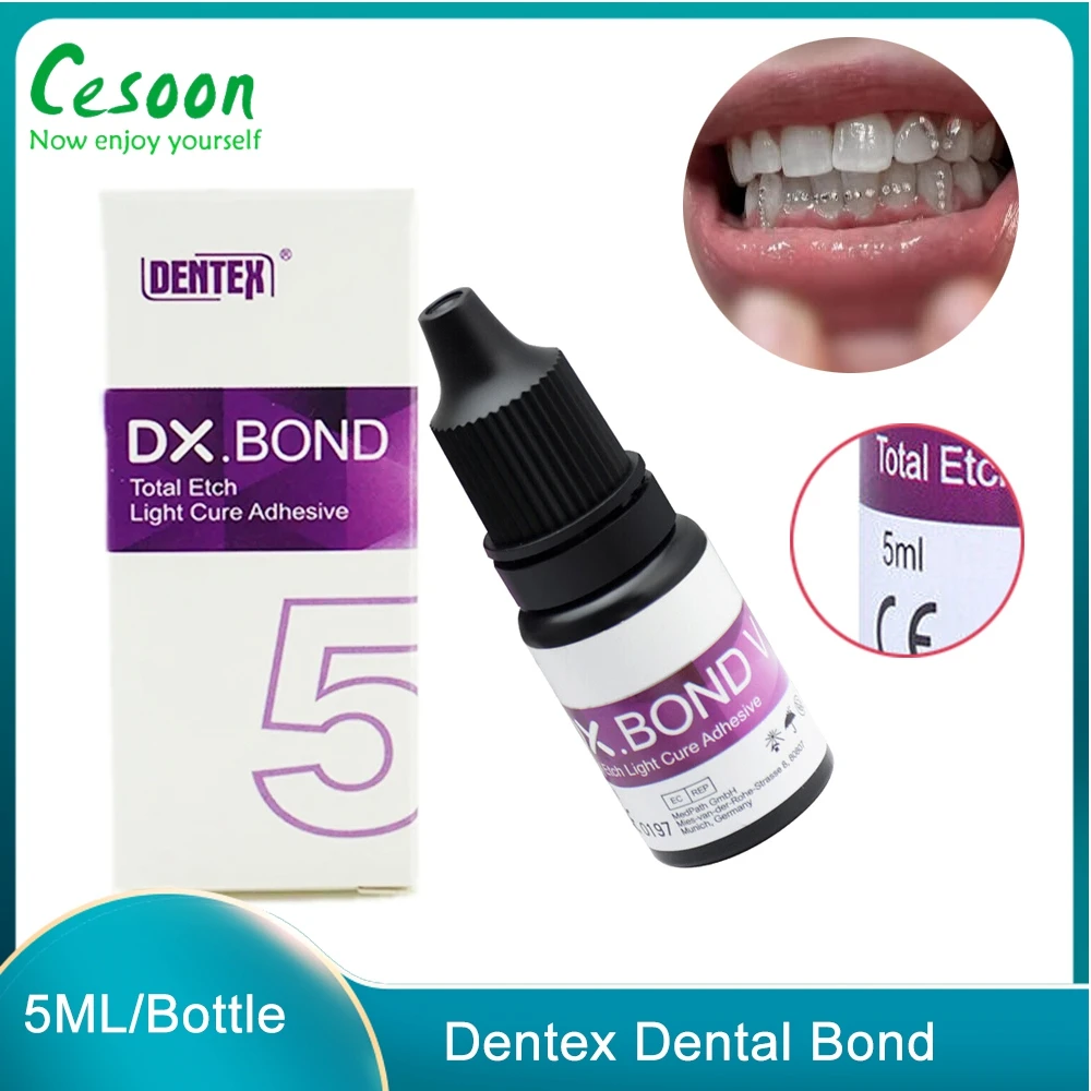 

5ML Dental Etchant Acid Etching Gel Light Cure Bond Adhesive Composite Resin Bonding Agent Teeth Glue Orthodontic Brace Bracket