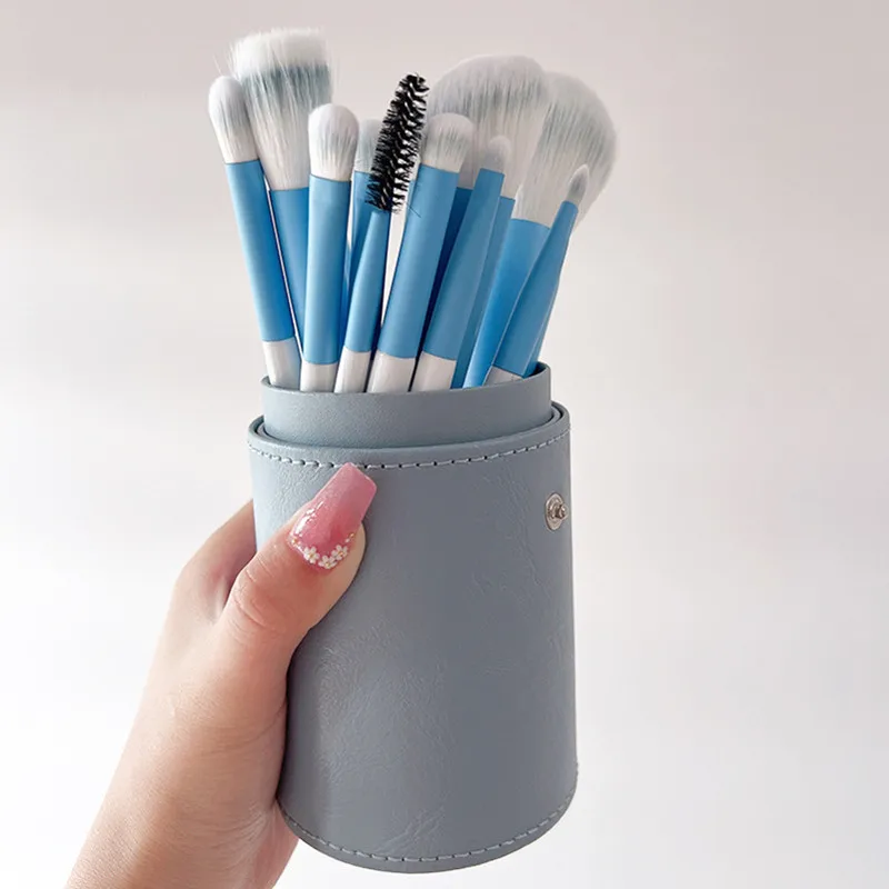 

Набор мягких пушистых элегантных кистей для макияжа для косметики, основы, румян, пудры, теней, кабуки, растушевки, кисти для макияжа, инстру...