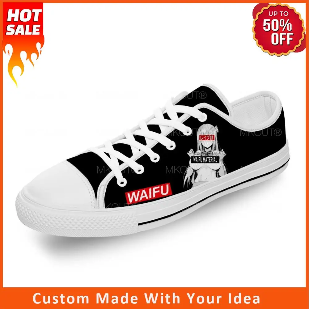 

Кроссовки Ahegao женские и мужские легкие дышащие, текстильные низкие кеды из белого материала, с 3D принтом, для девушек и мужчин