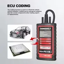 Фото THINKCAR Thinkdiag 2 SN 9884 Thinkdiag2 работает с GT106 Plus для грузовиков, для Xdiag, инструмент для диагностики всех систем, поддерживает CAN FD. №2