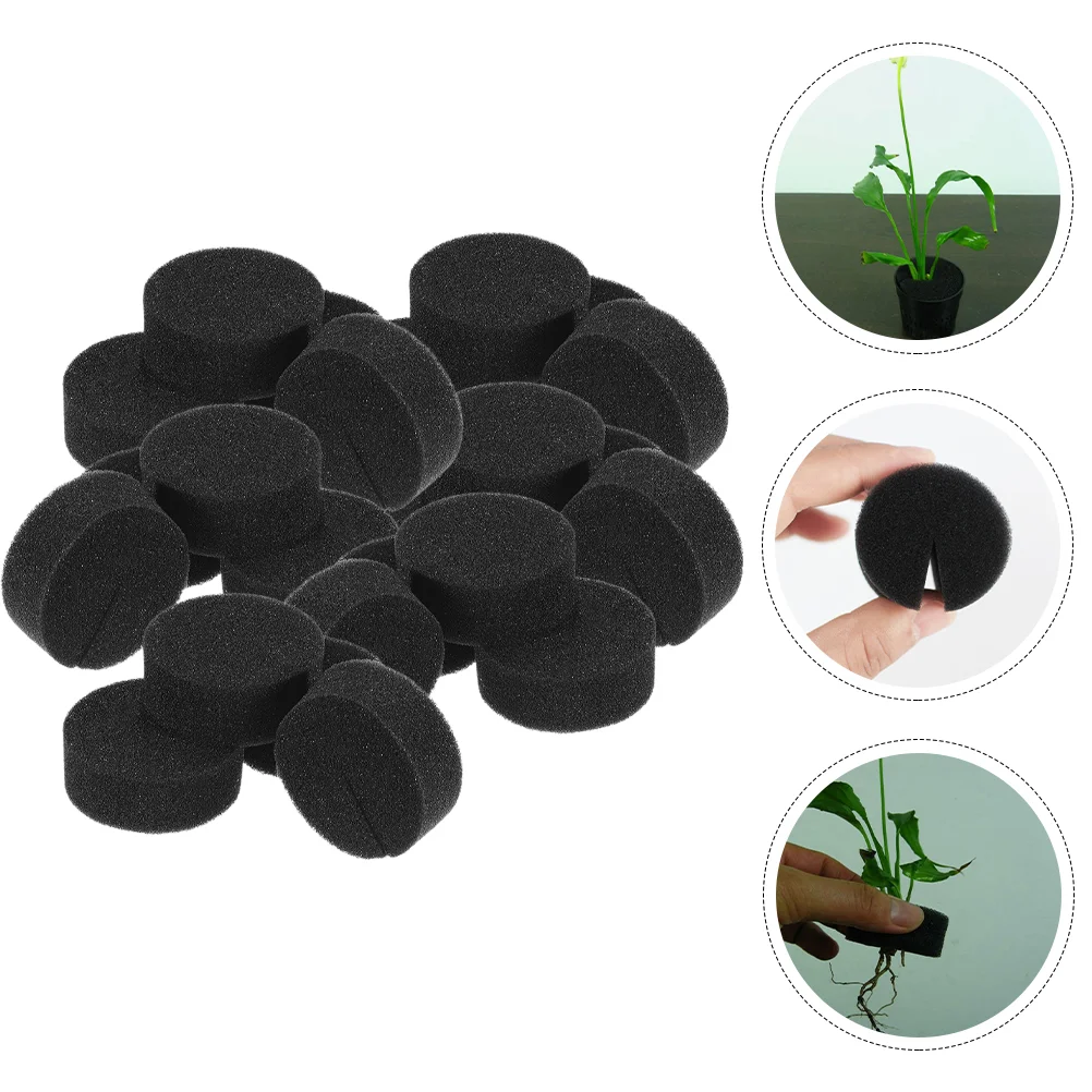 

50 Pcs Hydroponic Plants Growing Loofah Planting Sponge Veggie Trays Sponges Accessories