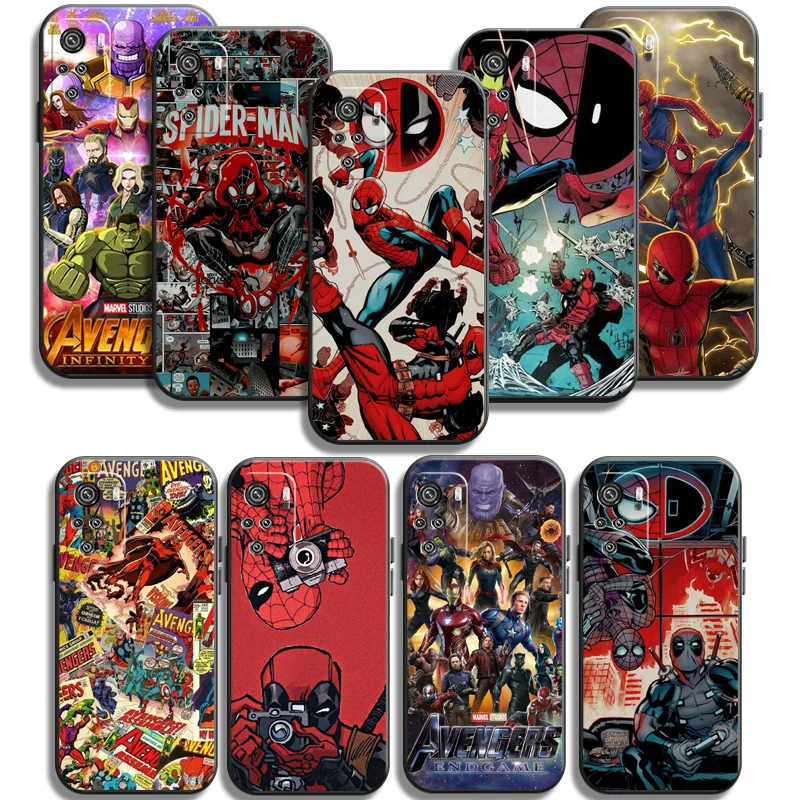 

Marvel Avengers Phone Cases For Xiaomi Redmi 9AT 9 9T 9A 9C Redmi Note 9 9 Pro 9S 9 Pro 5G Funda Back Cover Coque