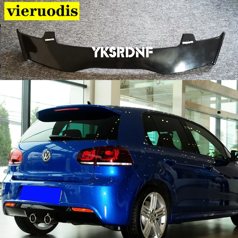 

Задний спойлер для Volkswagen VW Golf 6 GTI R20, внешний вид из АБС-углеродного волокна 2008-2012 Mk6 gti, крыша хэтчбека, заднее крыло, автомобильные аксессуары