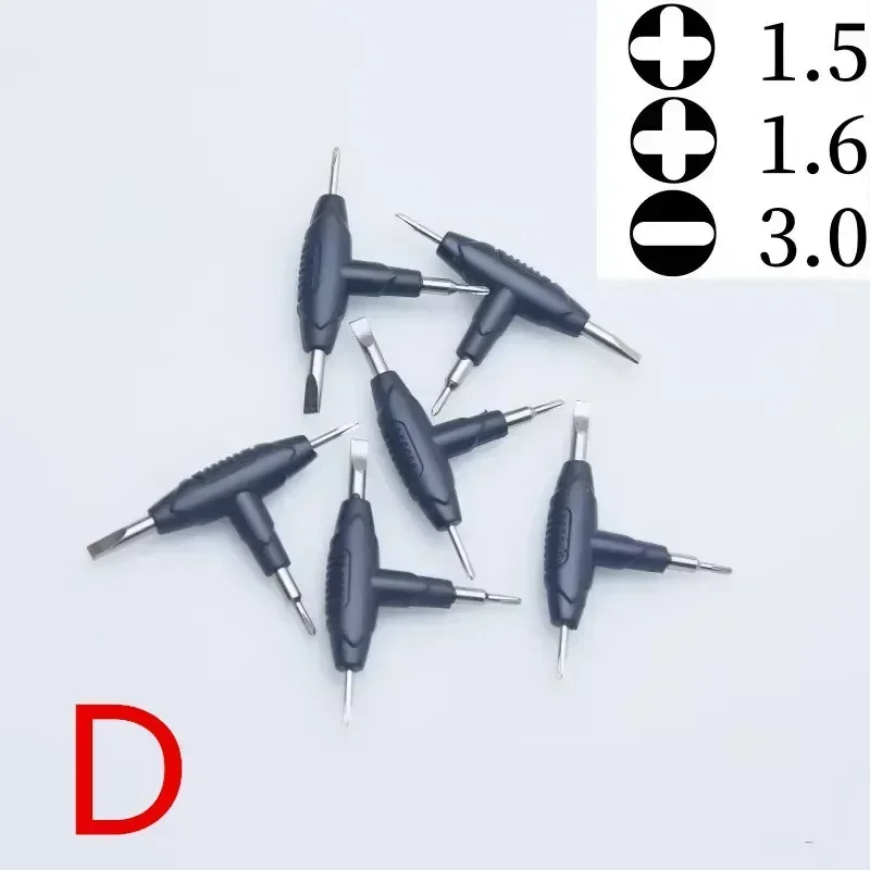 

6 шт. оранжевые/черные Т-образные трехцелевые Т-образные отвертки, наборы инструментов с шестигранным крестообразным плоским лезвием для BISHOP MTL