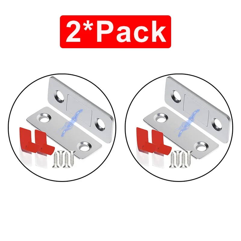 

Магнитные защелки для шкафа серебристого цвета