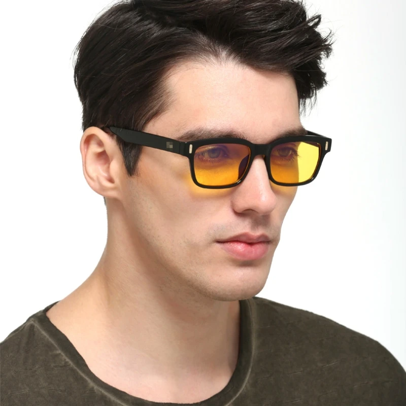 

Square Night-Vision Glasses Driving Glasses Anti-blue Rays Men Women Goggles Eye Anti Radiation Reading Radiation Glasses Y31