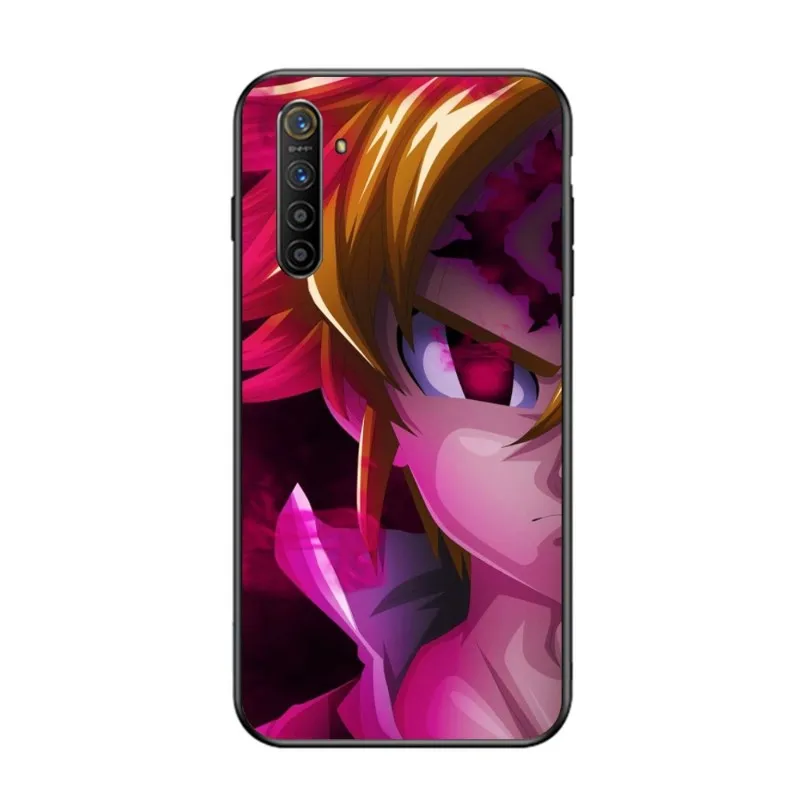 Черный мягкий чехол для телефона с рисунком из аниме Meliodas OPPO Find X5 X3 X2 A93 Reno 8 7 Pro A74 A72