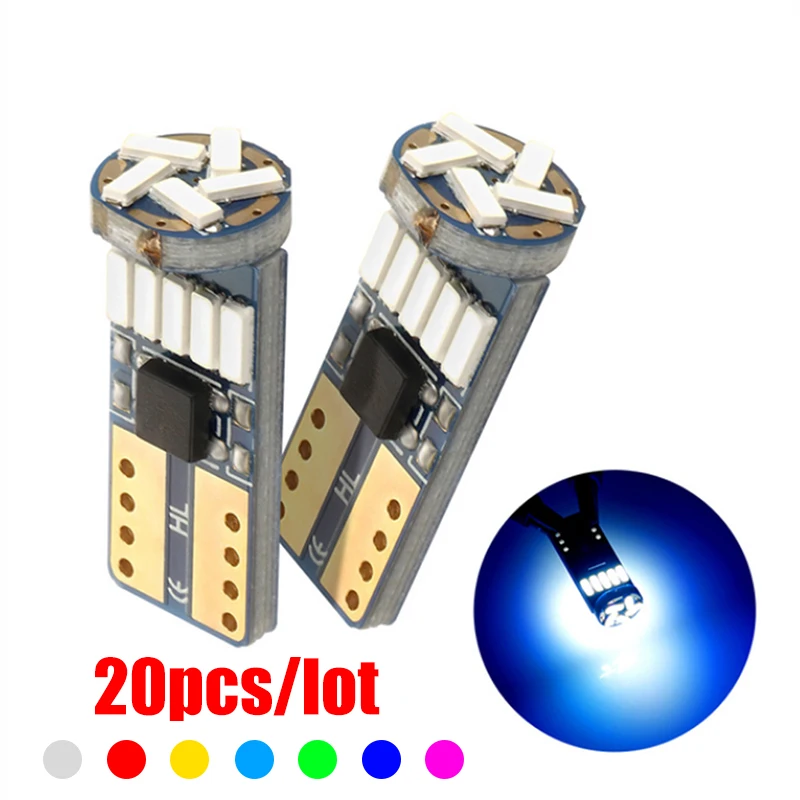 20x Canbus W5W T10 194 светодиодный Автомобильная светильник лампа 25SMD 4014 авто автомобиль высокий яркий Клин номерной знак зазор купол дверь лампа DC12V