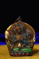 china elaboration old tibet bronze hand made chiseling buddha brand metal crafts home decorate6