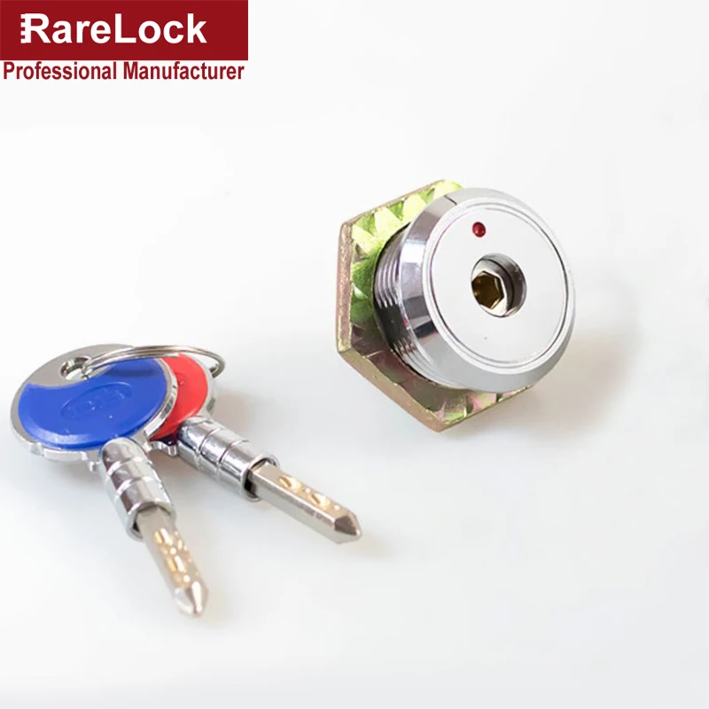 Brass Cabinet Cam Lock with 2 Computer Keys for Safe Box Door Drawer Equipment Rarelock JA72 C images - 6