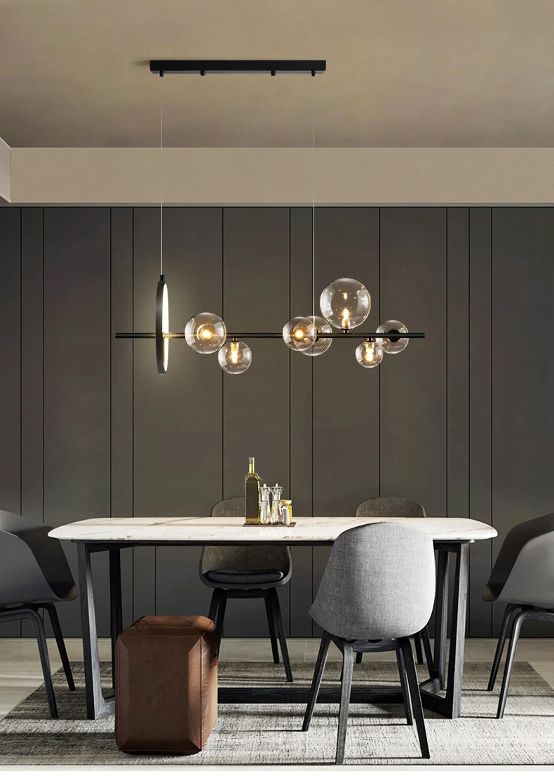 

Креативная барная настольная стеклянная люстра с пузырьками, Роскошная лампа в американском индустриальном стиле, светильник для ресторана