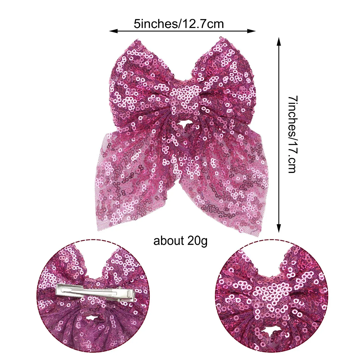 Элегантный блестящий бант с блестками заколка для волос большие кружевные банты