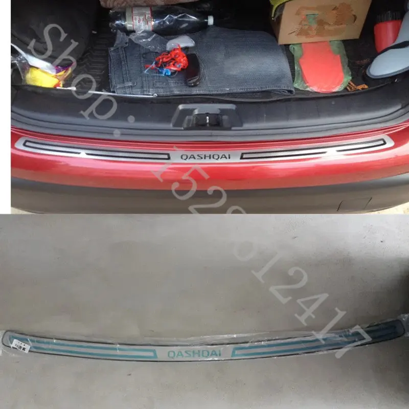 

for Nissan Qashqai J11 2016 2017 2018 car styling Stainless Steel Trunk trim back rear trunk Sill Scuff Plate Protection pedal