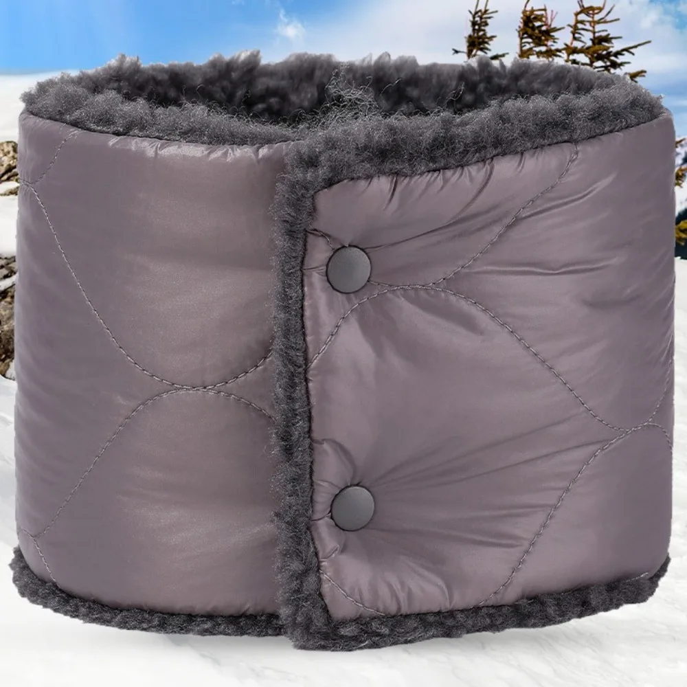 Модная застежка-застежка теплый нагрудник для шеи толстый флисовый шарф