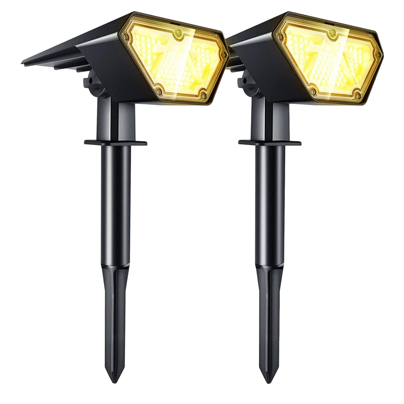 

2Pcs Waterproof 70 LED Solar Lights Lamp Outdoor Solar Spotlights Garden Lawn Decoration Lighting Landscape