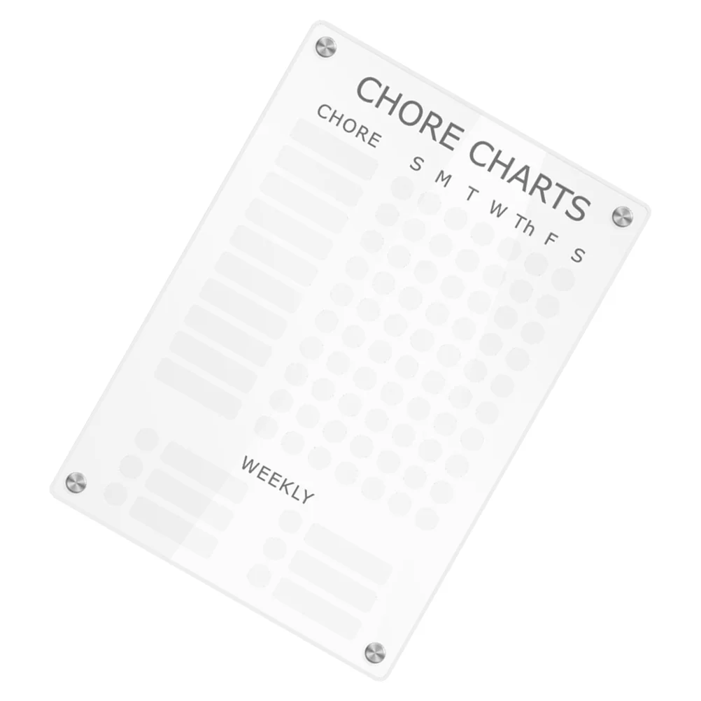 

Note Board Daily Schedule Weekly Fridge Acrylic White Dry Erase Birthday Decoration for Girl Whiteboard Planner Magnetic Clear