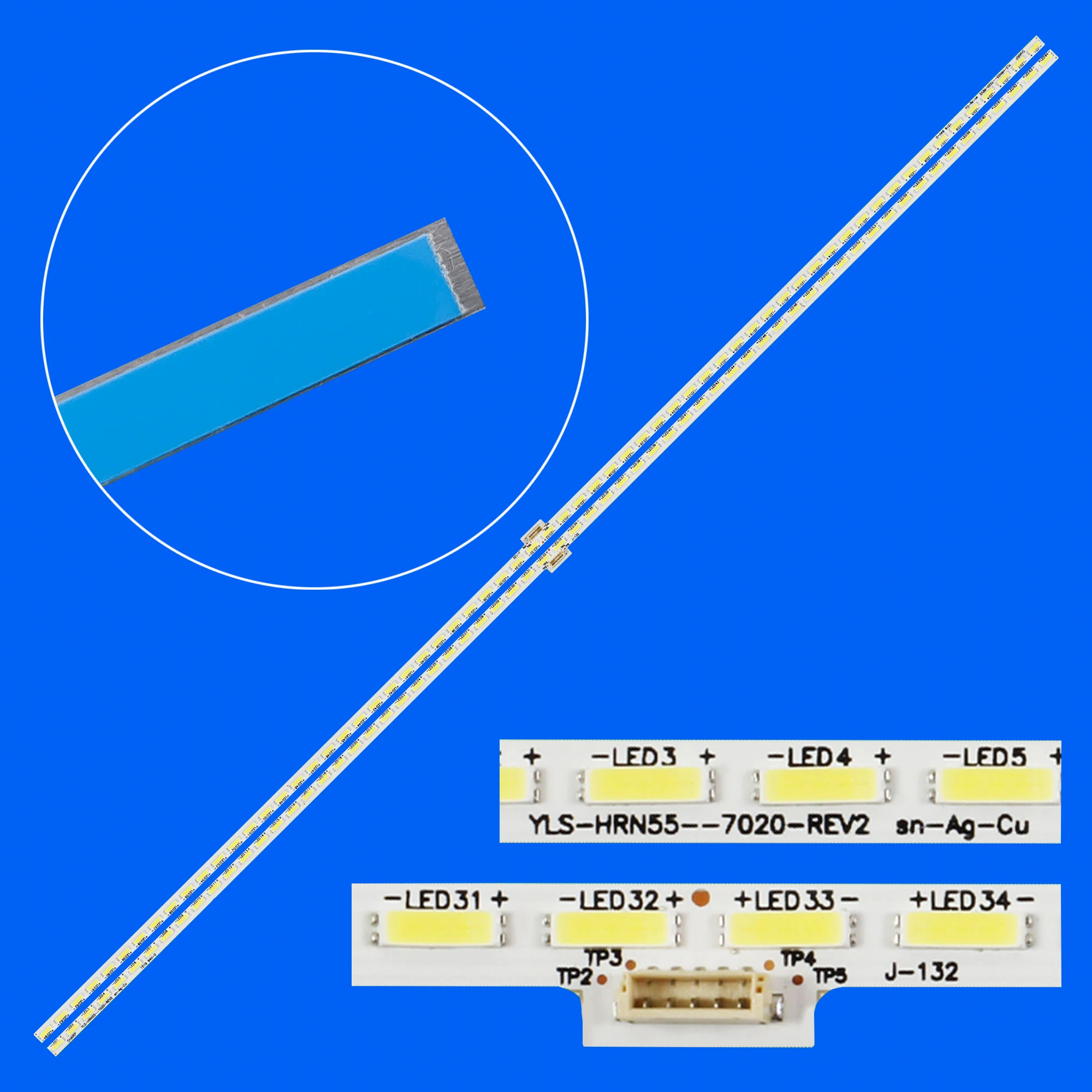 

Светодиодная подсветка для телевизора Sony 55 дюймов YLS_HRN55_7020_REV2 YLS_HAN55_7020_REV2 15521N SYV5541 KD-55X8505C 75.P3C08G001 KD-55X8507C