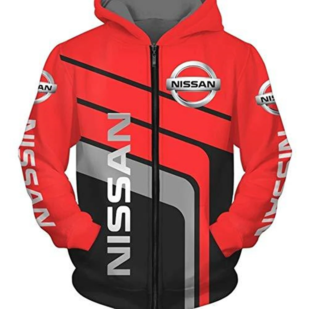 

2022 Nissan Logo Zipper Sweatshirt Men Zipper Hoodies Autumn Patrol Nissan Offroad 4x4 Y60 1 Y61 Sweatshirts Jacket