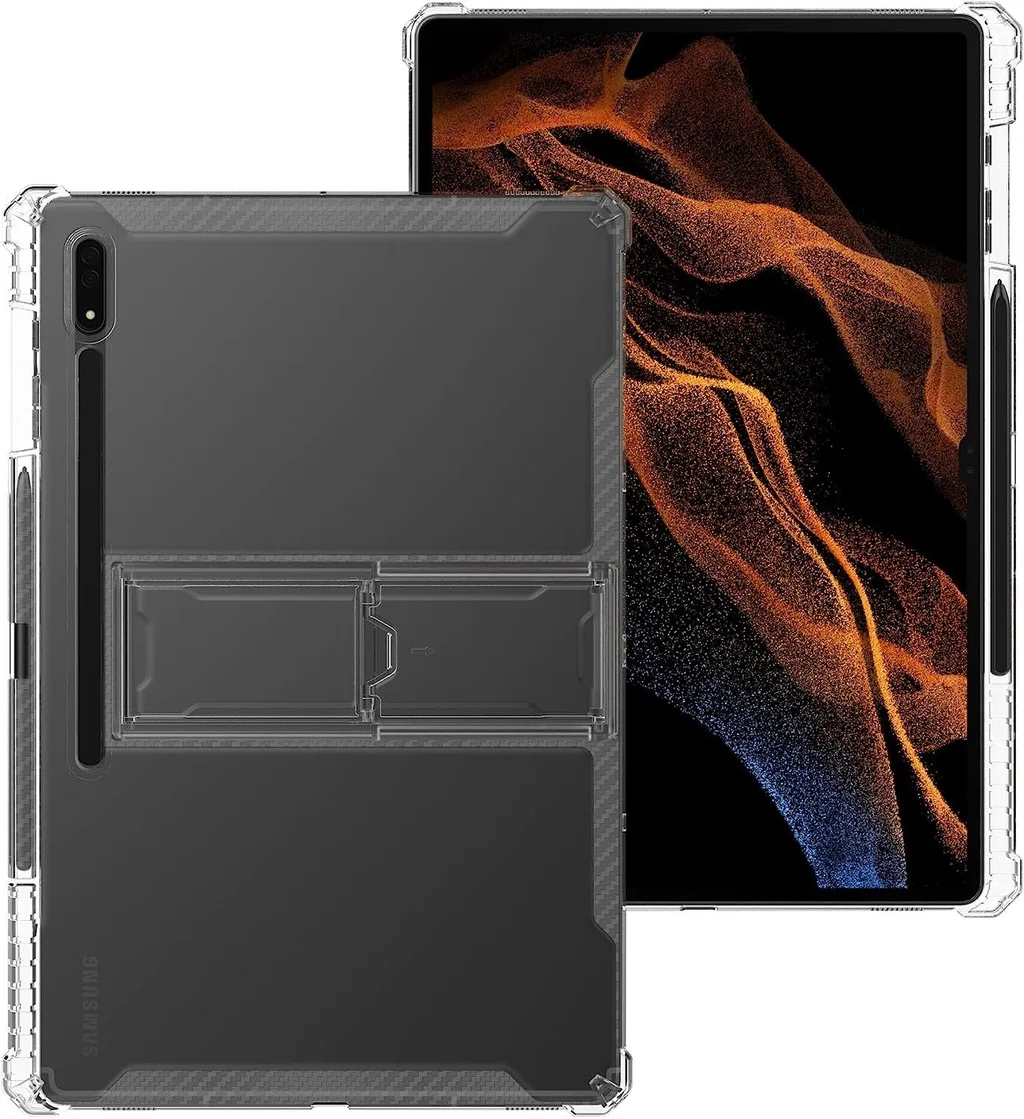 

TPU Case For Samsung Galaxy Tab S9 S8 Plus 12.4 PC Stand Cover For Galaxy S7 PLUS FE 12.4 Tab S6 Lite 10.4 S9 11" A8 10.5 Cover