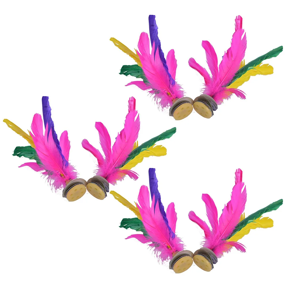 

6Pcs Base Thickened Shuttlecocks Outdoor Kick Shuttlecock Children Plaything
