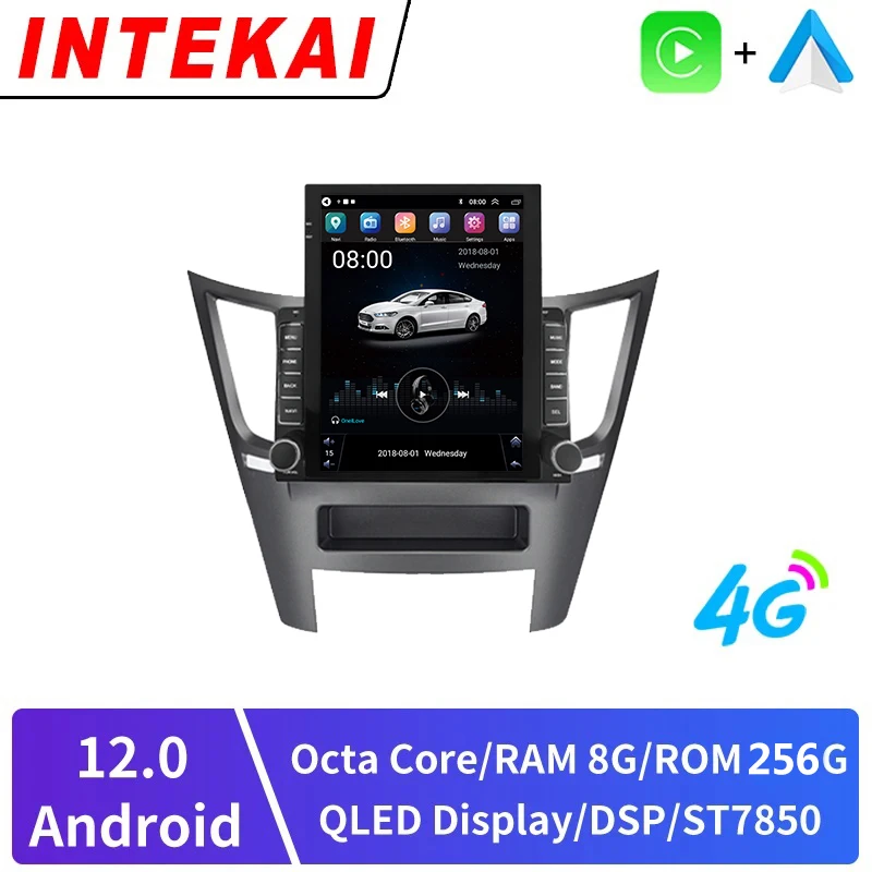 Автомагнитола 9 7 дюймов вертикальный экран Tesla Android 12 0 для Subaru Outback 4 BR Legacy 5 LHD 2009-2014