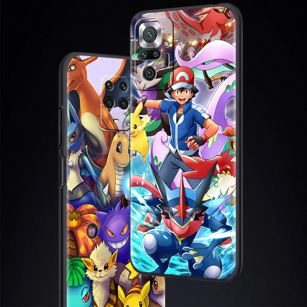 case for xiaomi redmi note 11 10 9 8 pro k40 10s 9s soft phone cover 8t 9a 9c 9t 7 tpu silicone back shell hot pokemon game capa free global shipping