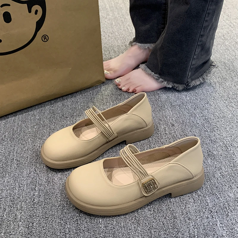 

2023 Hot Sale Women's Shoes Round Head New Women's Flats Light New Style Loafers Flat with Solid Shoes Female Casual Flat Shoes