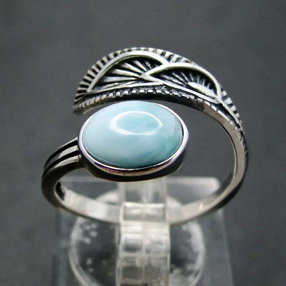 Лидер продаж кольцо в виде листьев под старину из натуральной Доминики