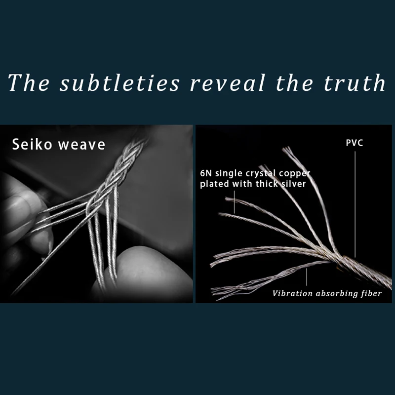 Наушники Lafitear 2DD + 2BA 2EST динамические сбалансированные арматурные