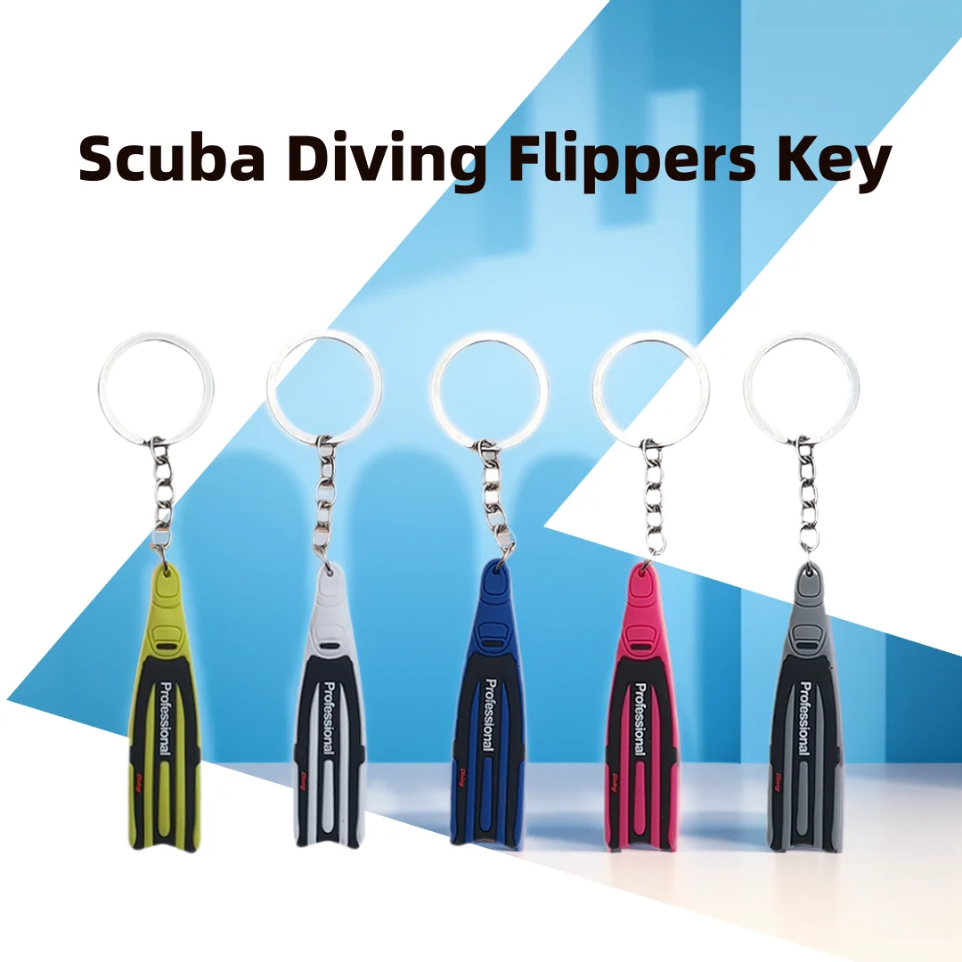 

Scuba Diving Fins Flippers Key Chain Holder Keyring Keychain Key Chain Keychain Keyring for Swimming Diving