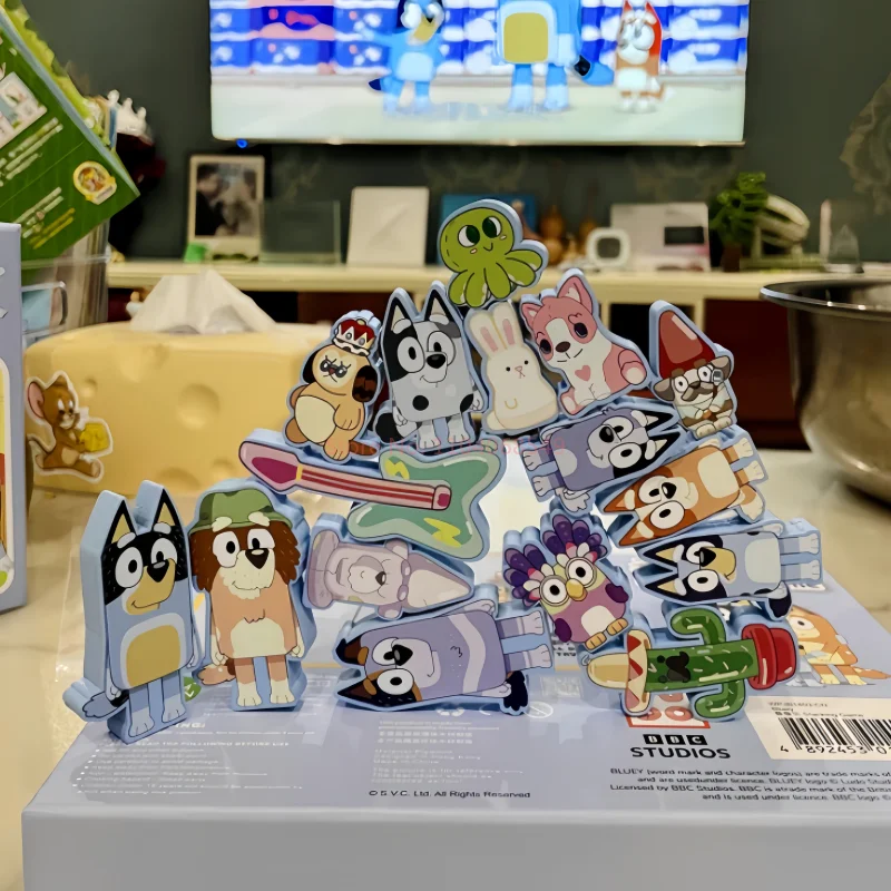 Новое поступление семейная игрушка Bluey Jenga периферия детские игрушки