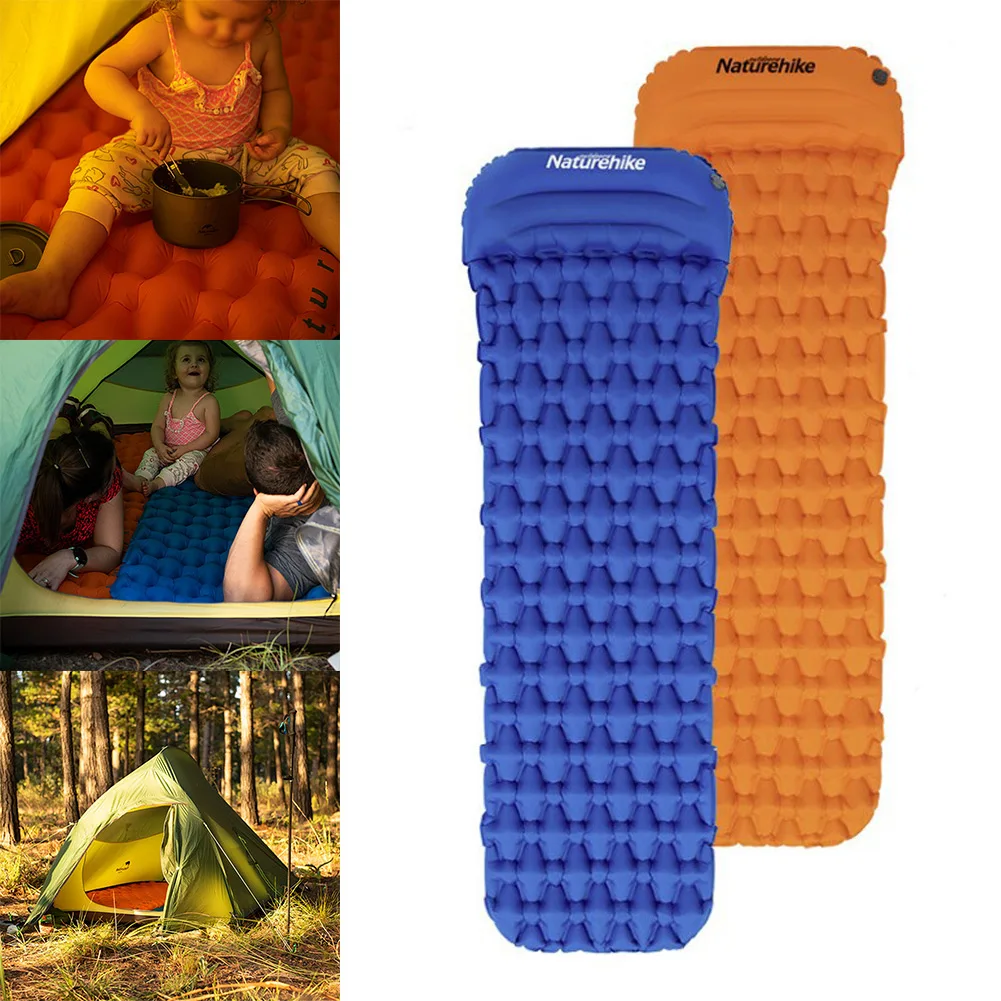 

Naturehike Inflatable Bed Portable Inflatable Mattress Camping Hiking Roll Up Mat Sleeping Pad Travel Camping Mat With Pillow