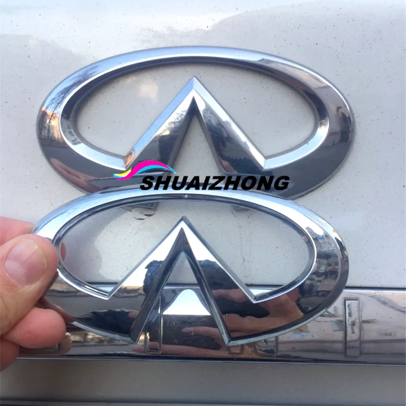 3D ABS Серебряный Хром Infiniti логотип автомобиля для заднего бампера багажника