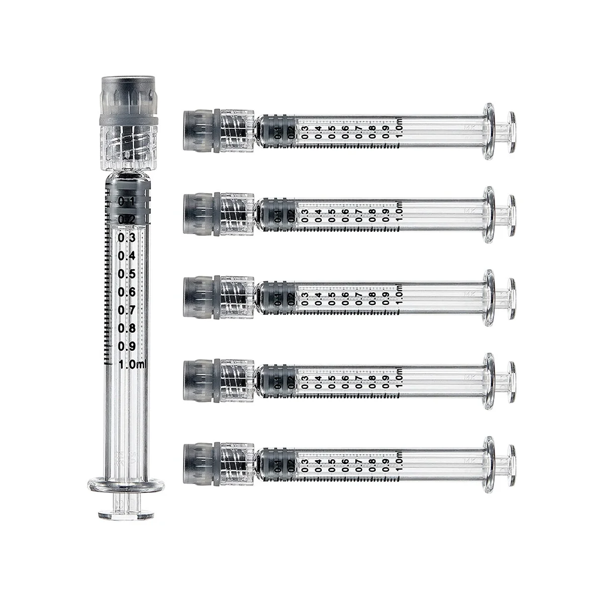 

10 Pc Accurate Measuring Syringe with Min Calibration 0.025 Ml Slender Luer Lock Syringe for Glue, Oil, Liquids, Beauty
