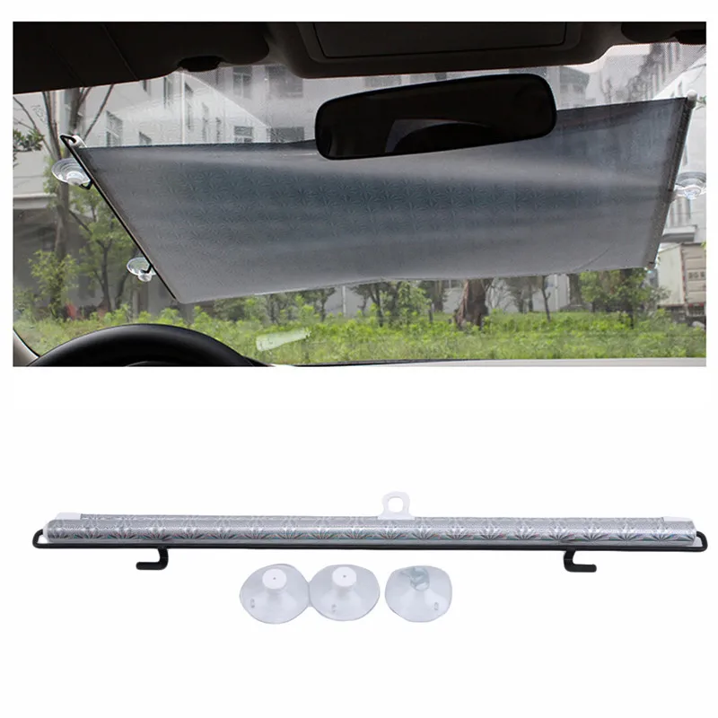 

Automatic Retractable Car Front Rear Windshield Sunshade Anti-Sun Heat Insulation Blinds Car Interior Protection Car Supplies